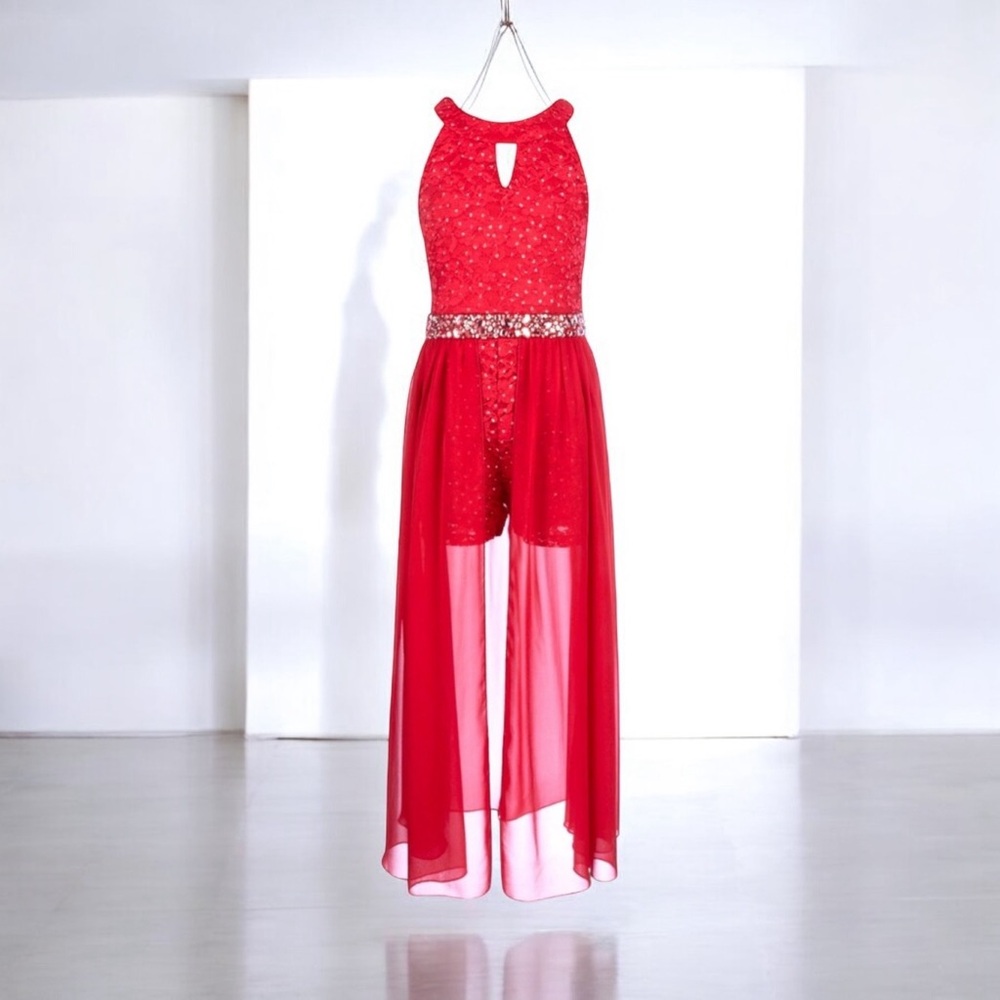 Speechless Sleeveless Walk Through Maxi Dress Size 12 Girls NWT